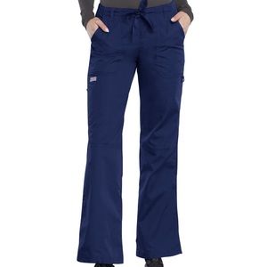 Cherokee Workwear Women's Low Rise Drawstring Cargo Scrubs Pants Originals